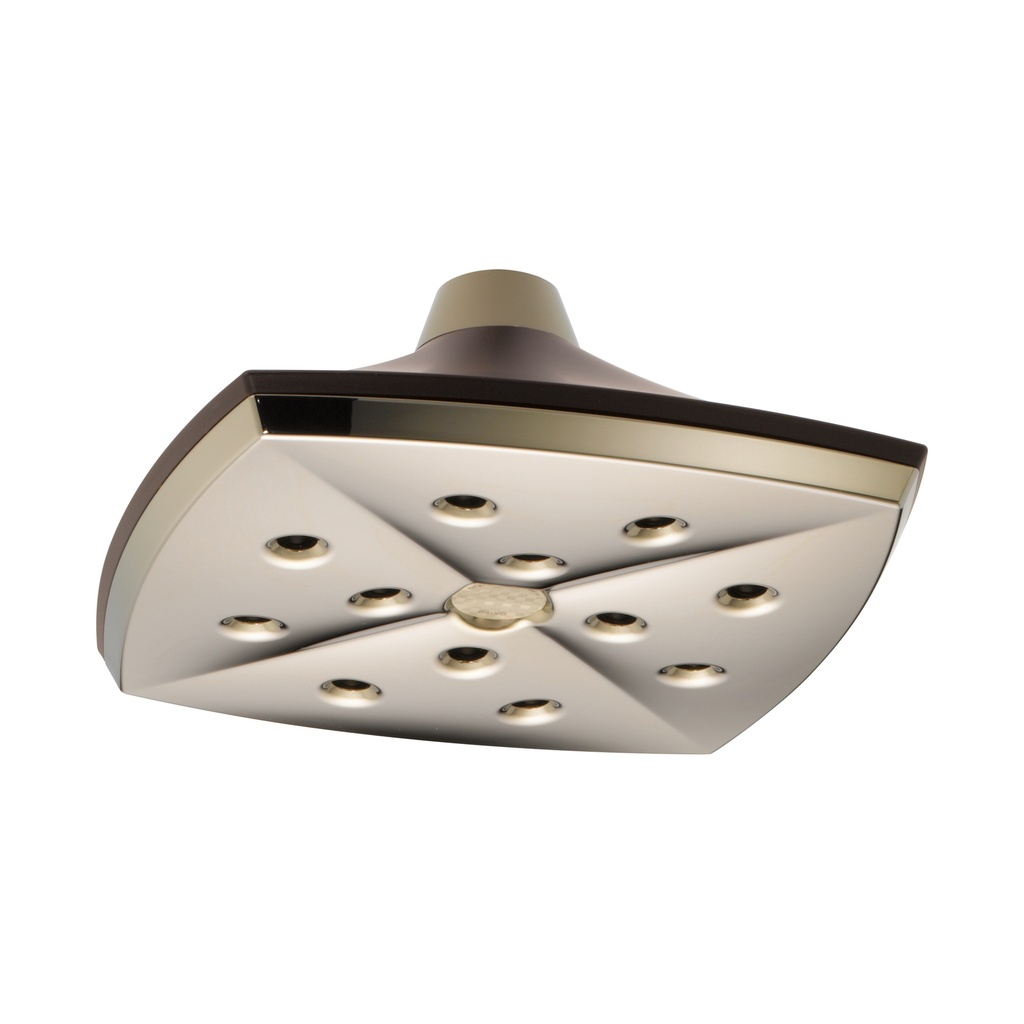 Brizo 81385-PNCO-2.5 Rsvp H2Okinetic Square Raincan Sho Werhead