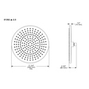 Brizo 81392-PC-2.5 Charlotte Round Raincan Showerhead