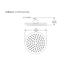 Brizo 81398-RB Levoir Raincan Showerhead