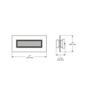 Brizo 81422-PC-2.5 Rectangular Raincan Showerhead 2.5 Gpm