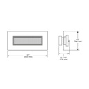 Brizo 81422-PC Rectangular Raincan Showerhead 1.75 Gp