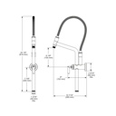 Brizo 81892-BL Universal Showering Slidebar Shower Arm & Flange