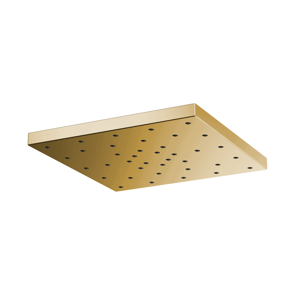Brizo 81986-PG-2.5 Essential 14" H2O Square Raincan 1-Setting