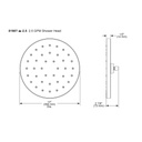 Brizo 81987-BNX-2.5 Essential 14" H2O Round Raincan 1-Setting