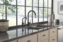 Brizo 63043LF-PN Litze Arc Spout Pull Down Knurled Handle Polished Nickel