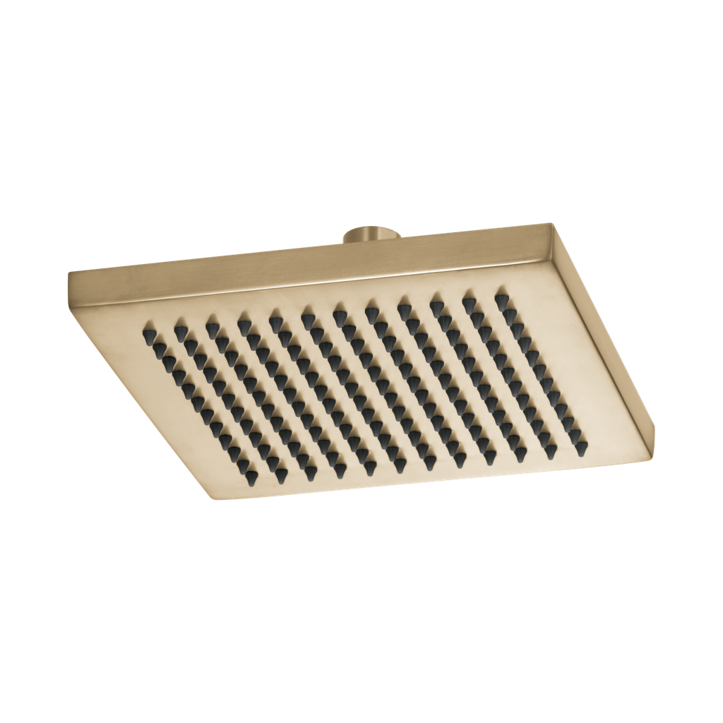Brizo 83341-GL-2.5 8" Linear Square Single-Function Raincan Showerhead Luxe Gold