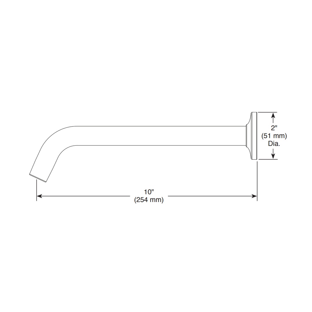 Brizo 83806-GL Kintsu Shower Arm And Flange Luxe Gold