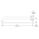 Brizo 83867-GL Allaria Shower Arm & Flange