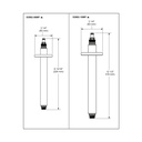 Brizo 83992-06MF-BL 6" Dual Waterway Ceiling Mount Shower Ar