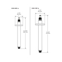 Brizo 83992-10MF-BNX Kintsu 10" Ceiling Mt Showerarm W/Dual Waterway