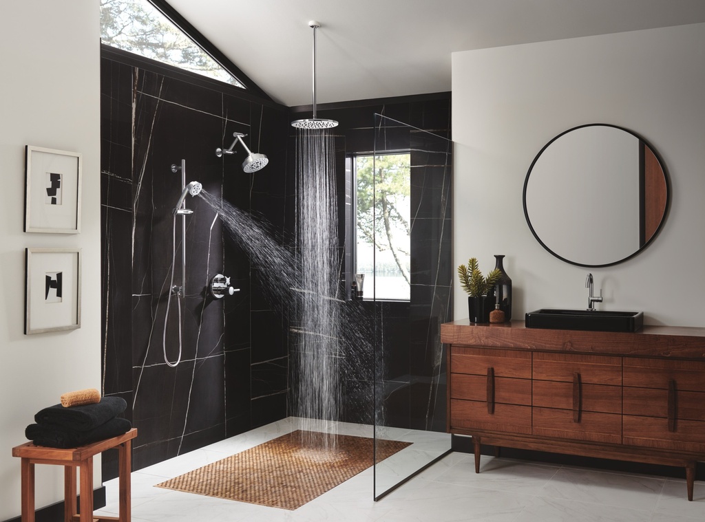 Brizo 83992-24-PC Universal Showering 24" Ceiling Mount Shower Arm & Flange