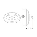 Brizo 87305-BL Universal Showering Raincan Showerhead With H2Okinetic Technology