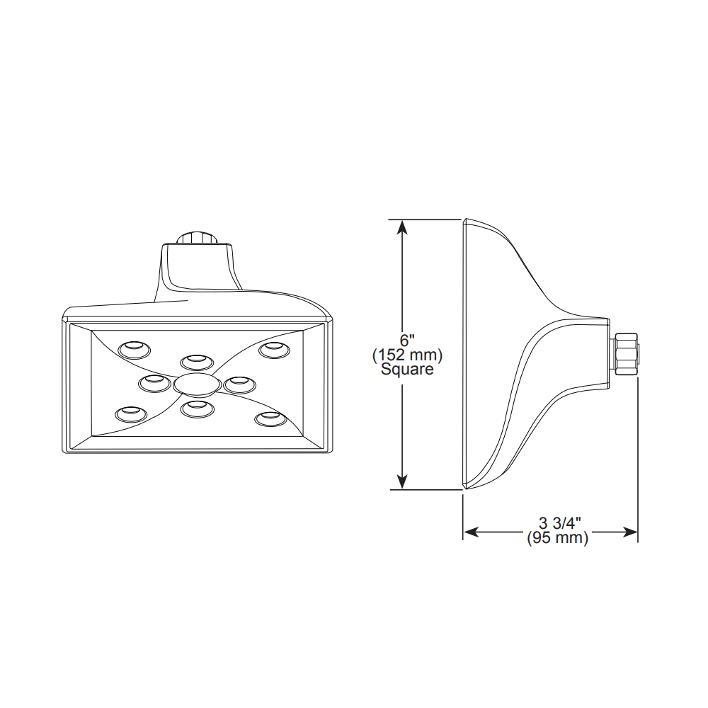 Brizo 87330-GL Virage Raincan Showerhead With H2Okinetic Technology