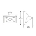 Brizo 87330-GL Virage Raincan Showerhead With H2Okinetic Technology