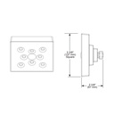 Brizo 87380-PN Universal Showering Raincan Showerhead With H2Okinetic Technology