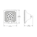 Brizo 87406-GL Kintsu Square Multifunction Showerhead 1.75