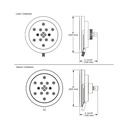 Brizo 87435-SL Litze Multifunction Showerhead With H2Okinetic Technology Luxe Steel