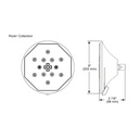 Brizo 87461-GL Rook Multifuction Showerhead With H2Okinetic Technology