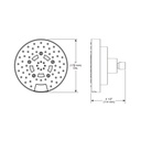 Brizo 87492-PC Universal Showering 7" Euro Rd Multifunction Showerhead