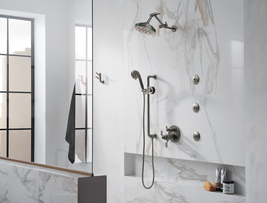 Brizo 88735-SL Litze Slide Bar With Handshower De Bar 3S Luxe Steel