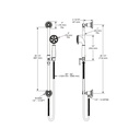 Brizo 88761-BN Universal Showering Slide Bar With Handshower De Bar 3S