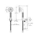 Brizo 88835-GL Litze Wall Mount Handshower Luxe Gold