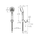 Brizo 88876-PC Invari H2Okinetic Multi-Function Wall Mount Handshower