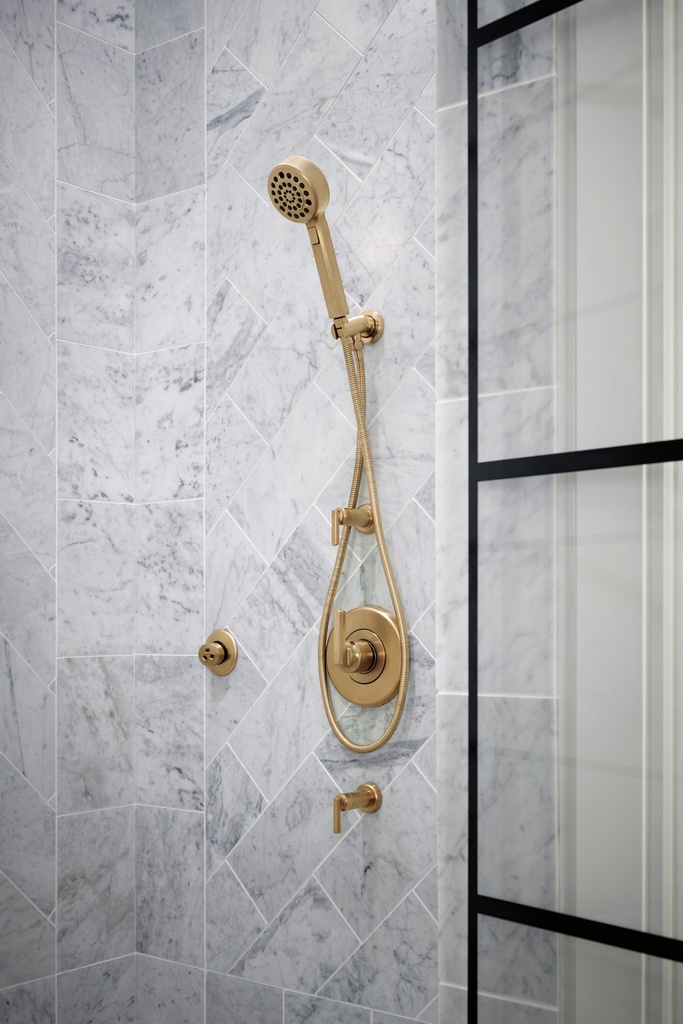 Brizo 88876-PG Invari H2Okinetic Multi-Function Wall Mount Handshower