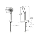Brizo 88898-GL Levoir Wall Mount Handshower With H20Kinetic Technology Luxe Gold
