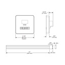 Brizo 8CB-250L-PG-L Square Steam Control And Bilateral Head