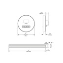 Brizo 8CB-250R-SL-L Round Steam Control And Bilateral Head