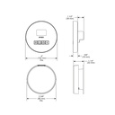Brizo 8CH-250R-BL Round Steam Control And Head