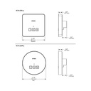 Brizo 8CN-220R-BNX-L Round Exterior Steam Control