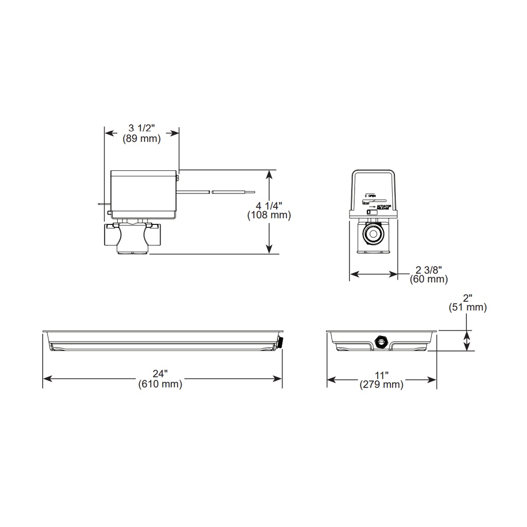 Brizo 8GA-PAD-240 Generator Pan And Auto Drain 240V