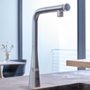 Grohe 31559DC2 Ladylux L2 Smartcontrol Pull Out Dual Spray Kitchen Faucet SuperSteel 3