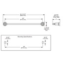 Brizo 692476-SL Invari 24" Towel Bar Brilliance Luxe Steel