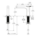 Brizo 65006LF-GL Kintsu Single Handle Lavatory Faucet Brilliance Luxe Gold