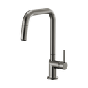 Brizo 63065LF-SLLHP Odin Square Pull-Down Kitchen Faucet Less Handle Luxe Steel