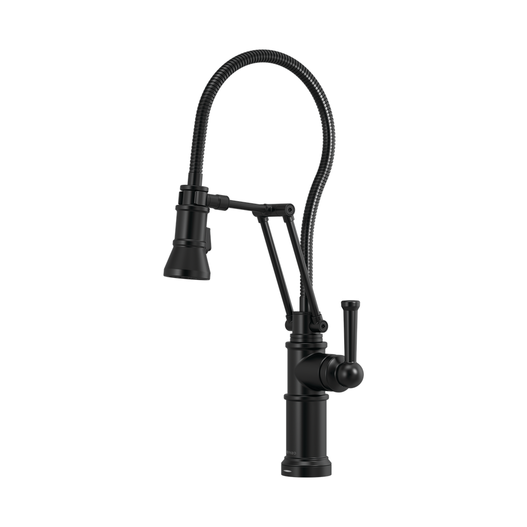 Brizo 64125LF-BL Artesso Smart Touch Articulating Faucet Matte Black