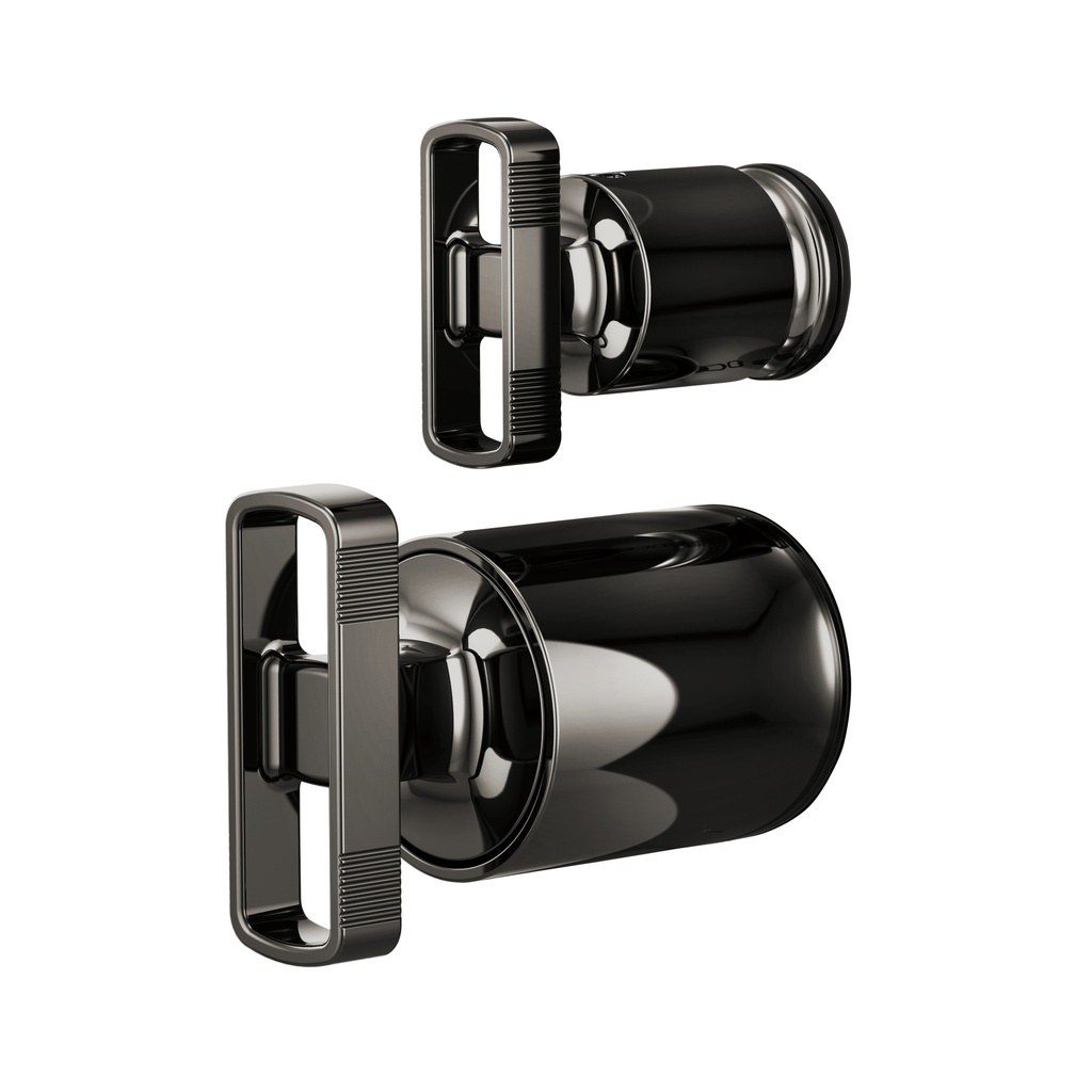 Brizo HK75P06-BNX Kintsu Pbal W/Int Div Trim Handle Kit Knob Black Onyx