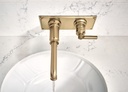 Brizo HL5876-GL Invari Single Handle Wall Mount Lever Handle Kit Luxe Gold