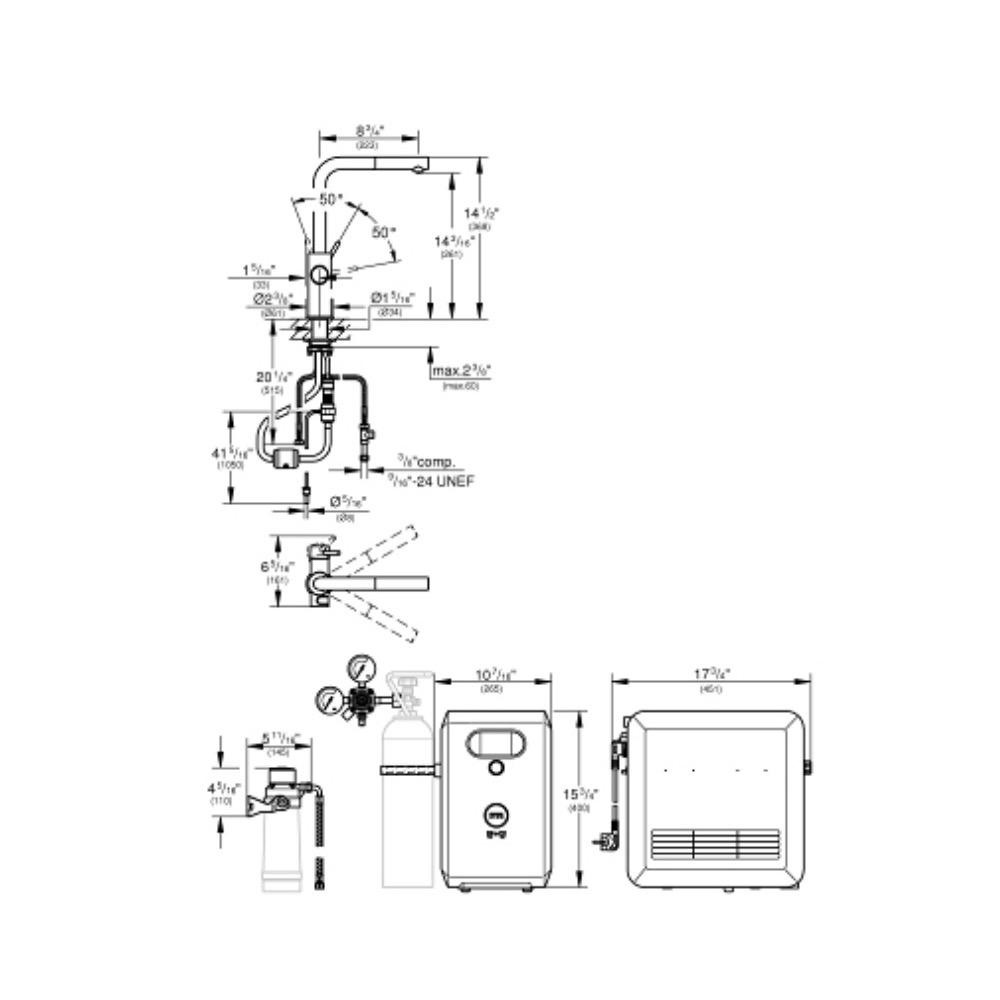 Grohe 31608002 Blue Pull Out Kitchen Faucet Chilled Sparkling Water Chrome 5