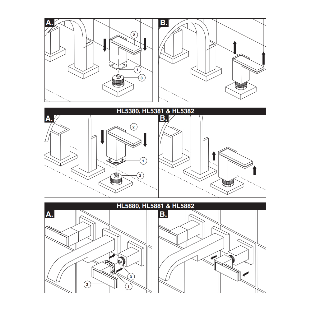 Brizo HL682-PC Siderna Roman Tub Handles