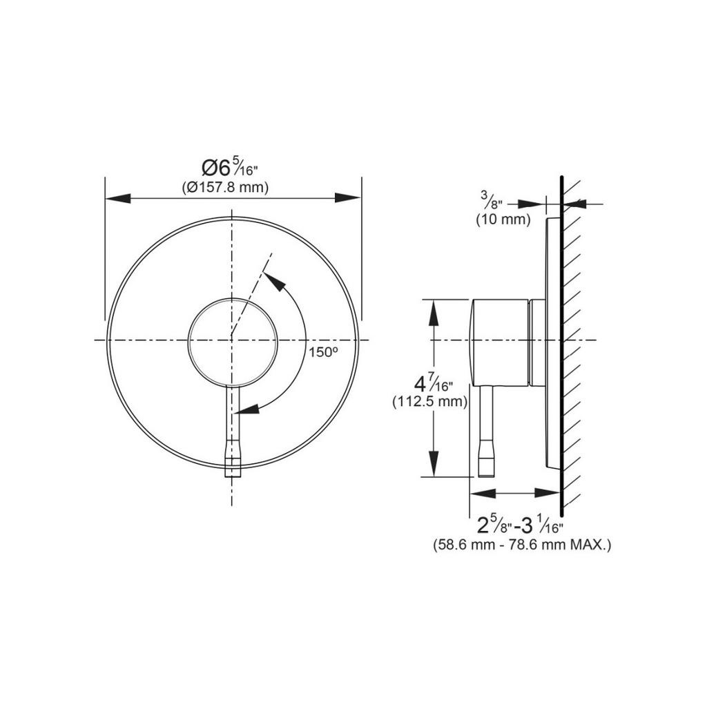 Grohe 14472A00 Essence PBV Trim With Cartridge Brushed Cool Sunrise 4