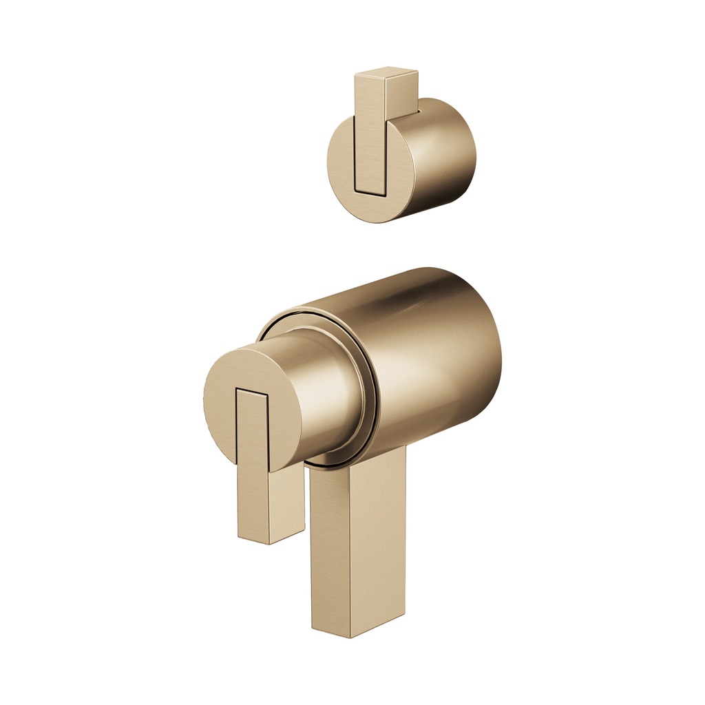 Brizo HL7532-GL Litze Tempassure Thermostatic Valve With Diverter Trim Lever Handle Luxe Gold