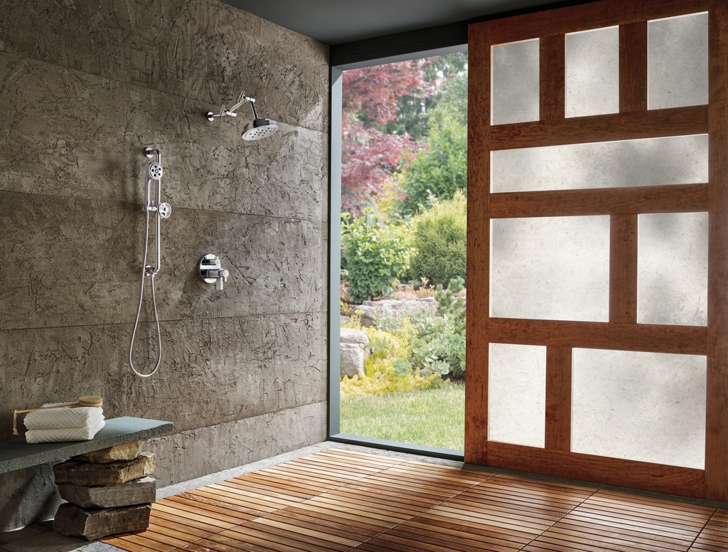 Brizo HL7532-PN Litze Tempassure Thermostatic Valve With Diverter Trim Lever Handl