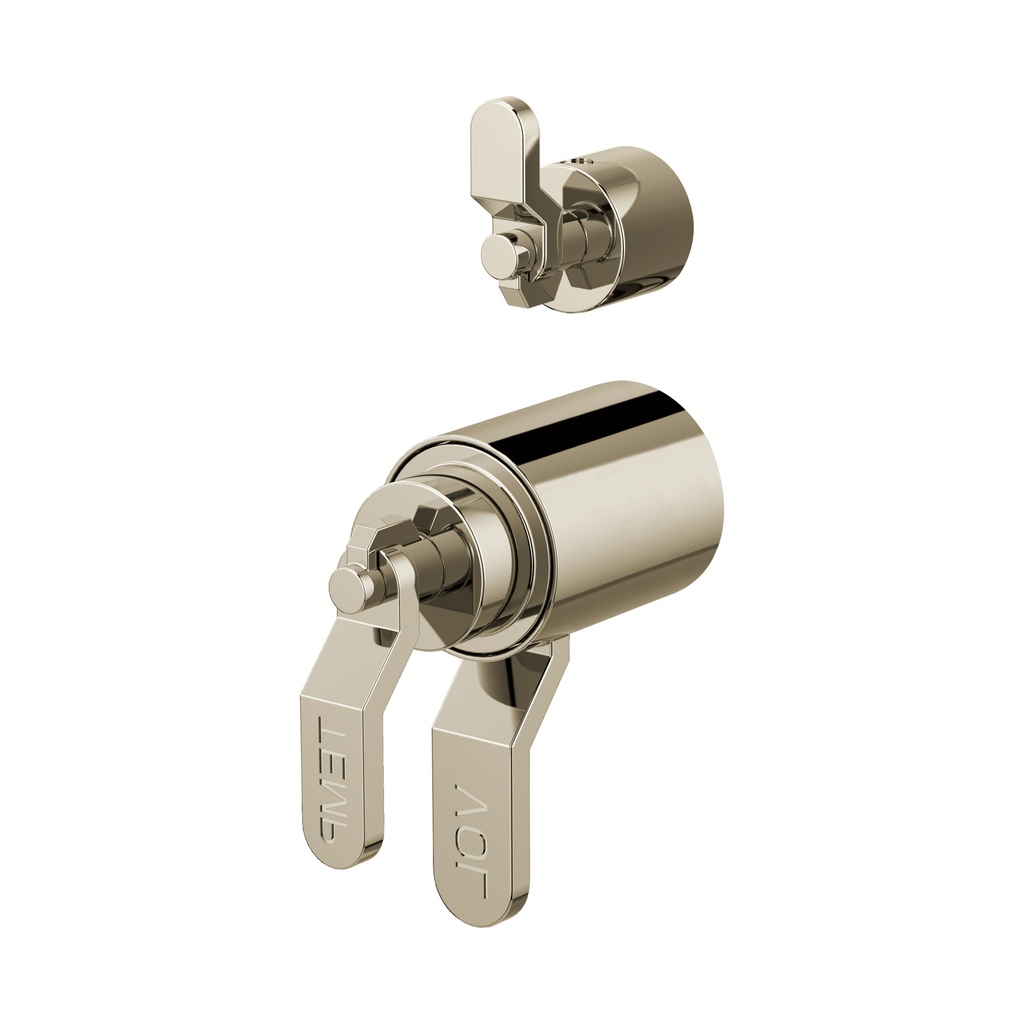 Brizo HL7534-PN Litze Tempassure Thermostatic Valve With Diverter Trim Shutoff Han