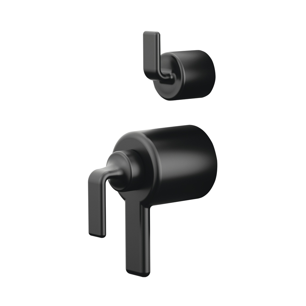 Brizo HL7567-BL Allaria Therm 3F 6F Div Int Trim Twist Lever Kit Matte Black