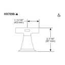 Brizo HX7098-SL Levoir Wall Mount Handle Kit - Cross