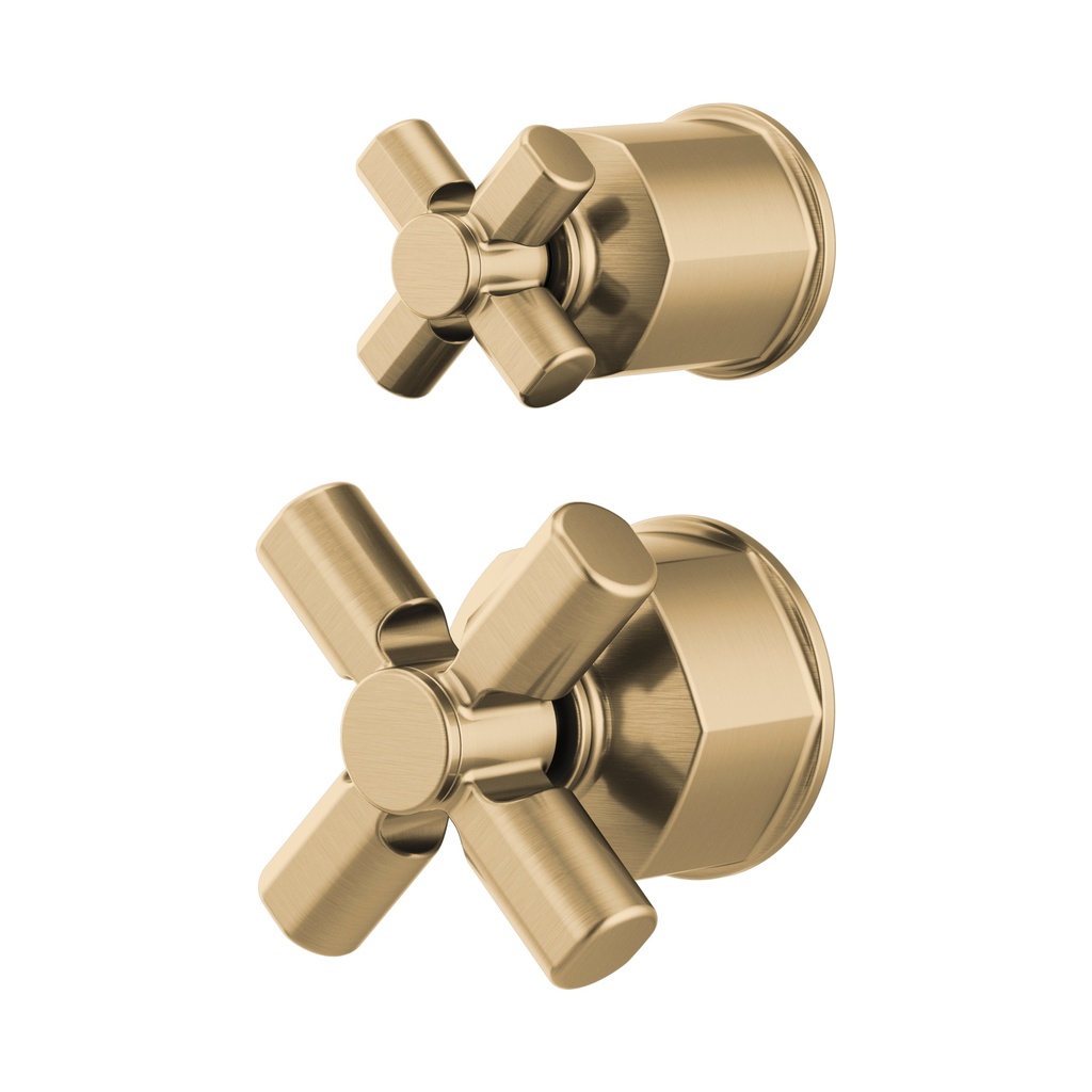 Brizo HX75P76-GL Invari Pressure Balance Valve With Diverter Trim Handle Kit - Cross